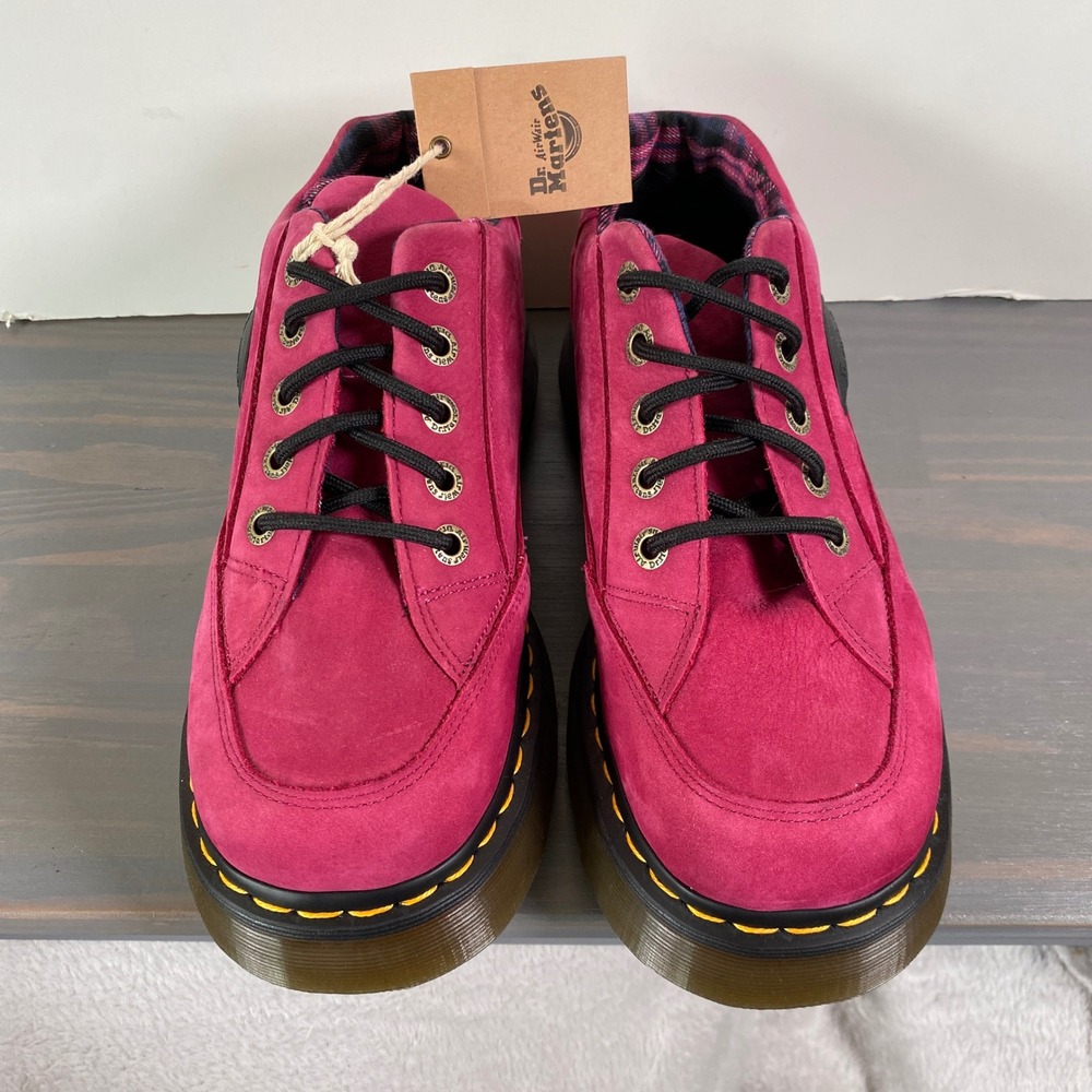 Dr. Marten Buzz 5i Milled Nubuck 90s Chunky Platform Shoes Women 9 Pink NWT - Picture 2 of 10